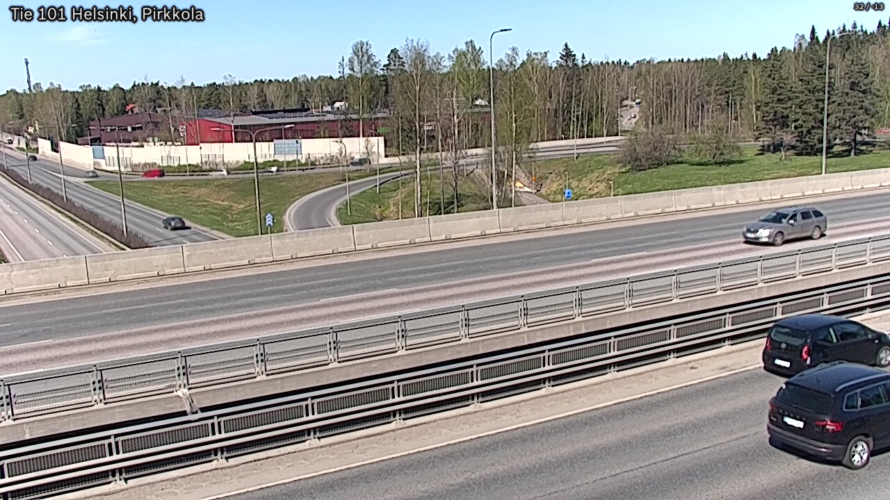 Weather Camera Image Road 101 Helsinki Pirkkola, Helsinki, Uusimaa