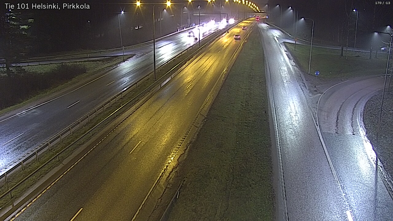 Weather Camera Image Väg 101 Helsingfors Britas, Helsinki, Uusimaa