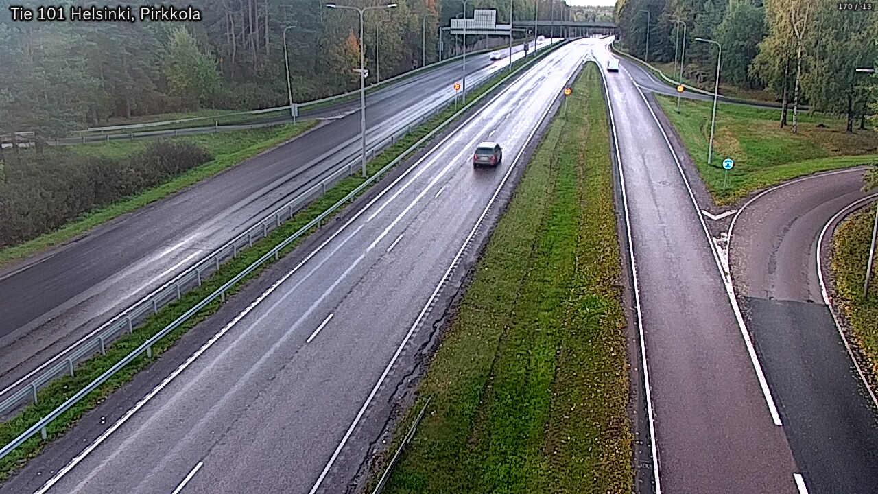 Weather Camera Image Road 101 Helsinki Pirkkola, Helsinki, Uusimaa
