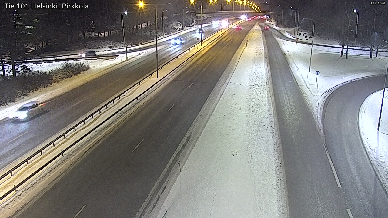 Weather Camera Image Road 101 Helsinki Pirkkola, Helsinki, Uusimaa