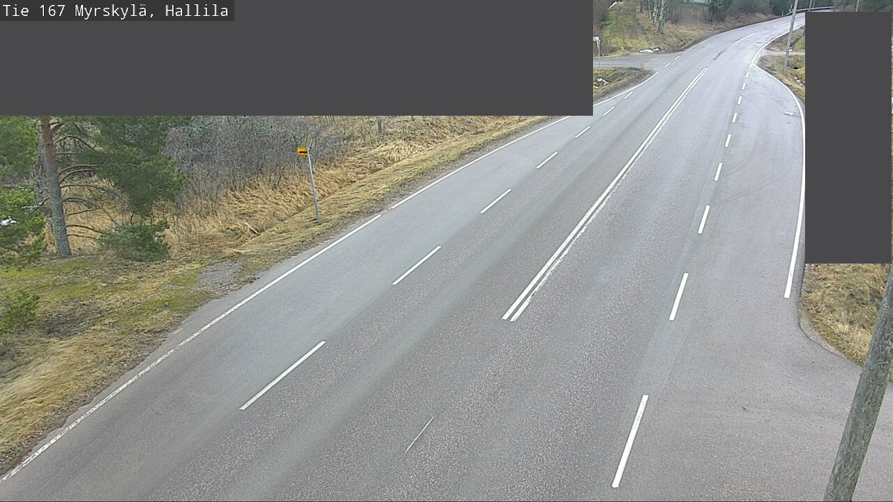 Weather Camera Image Road 167 Myrskylä, Hallila, Myrskylä, Uusimaa