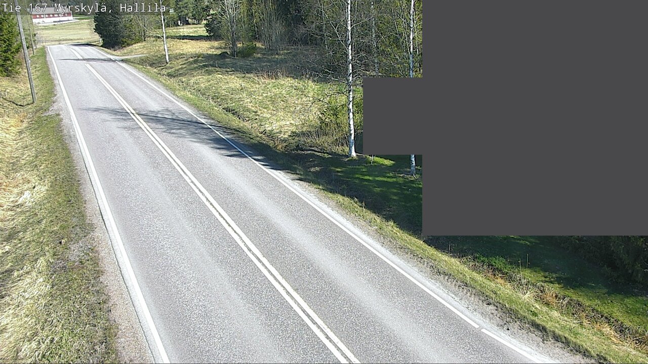 Weather Camera Image Väg 167 Myrskylä, Hallila, Myrskylä, Uusimaa