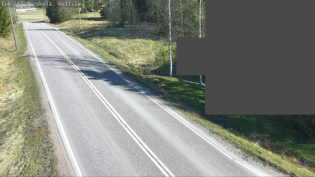 Weather Camera Image Väg 167 Myrskylä, Hallila, Myrskylä, Uusimaa