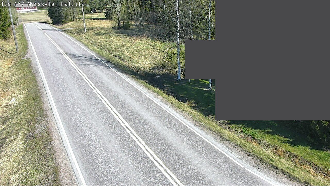 Weather Camera Image Väg 167 Myrskylä, Hallila, Myrskylä, Uusimaa