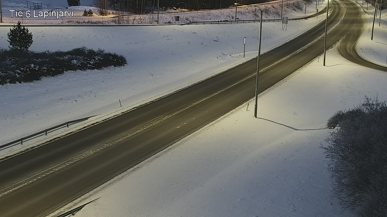 Weather Camera Image Väg 6 Lappträsk, Lapinjärvi, Uusimaa