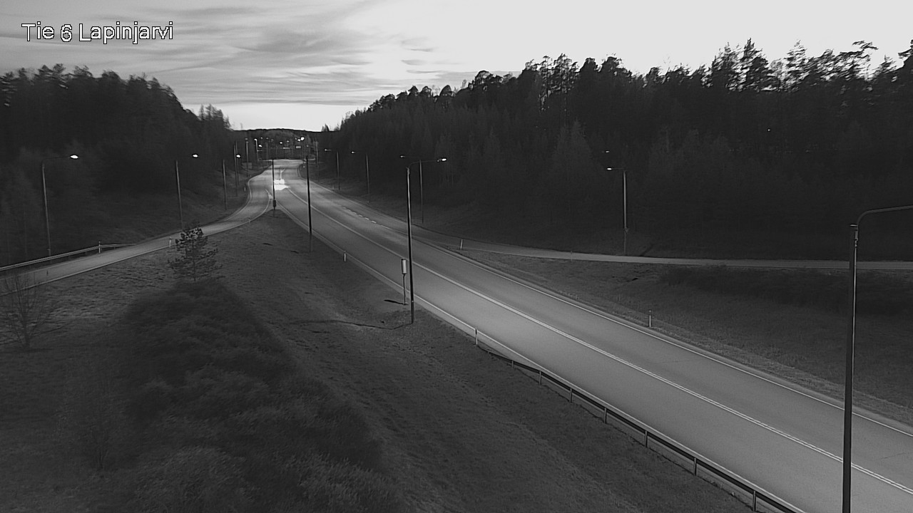 Weather Camera Image Väg 6 Lappträsk, Lapinjärvi, Uusimaa