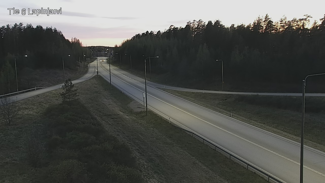 Weather Camera Image Väg 6 Lappträsk, Lapinjärvi, Uusimaa