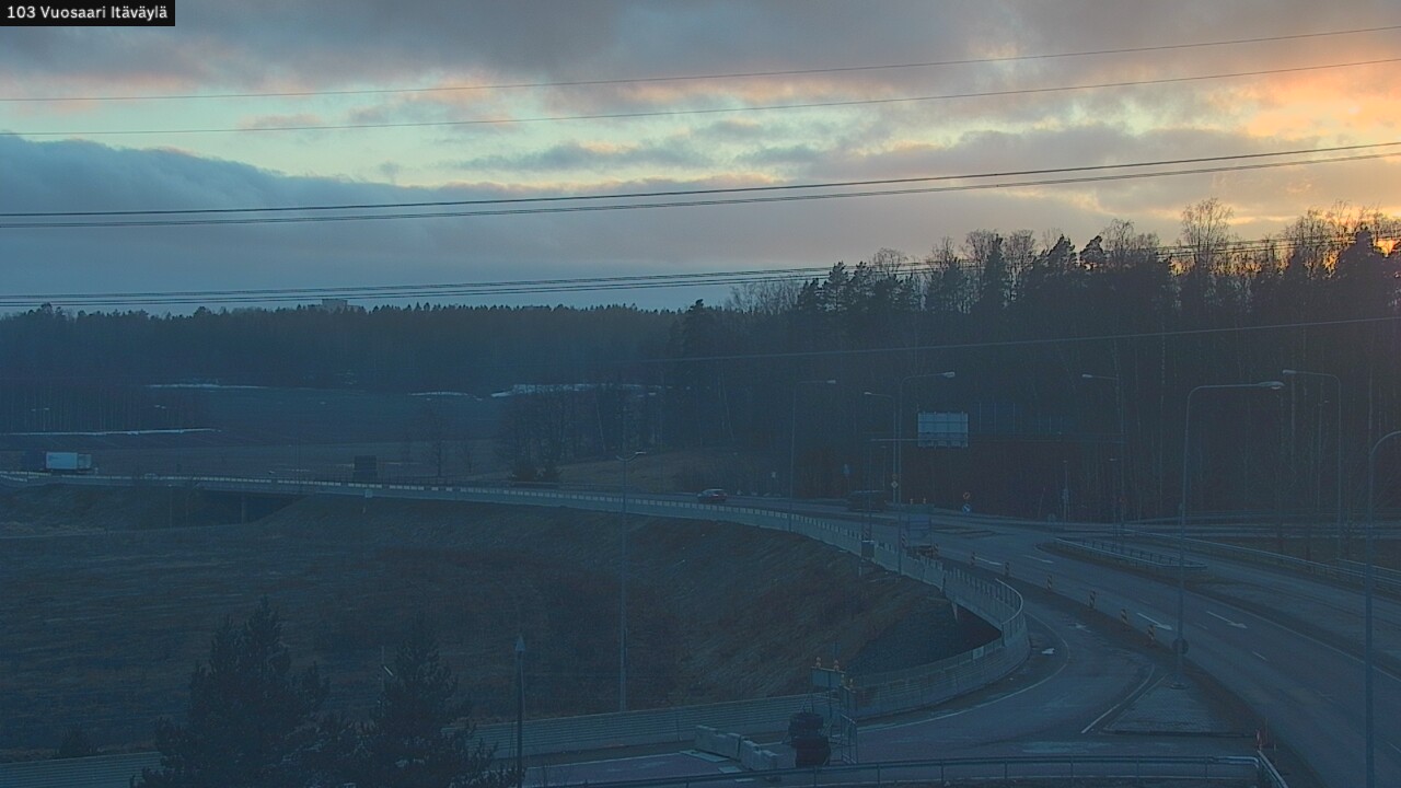 Weather Camera Image Road 170 Helsinki Vuosaari, Itäväylä, Helsinki, Uusimaa