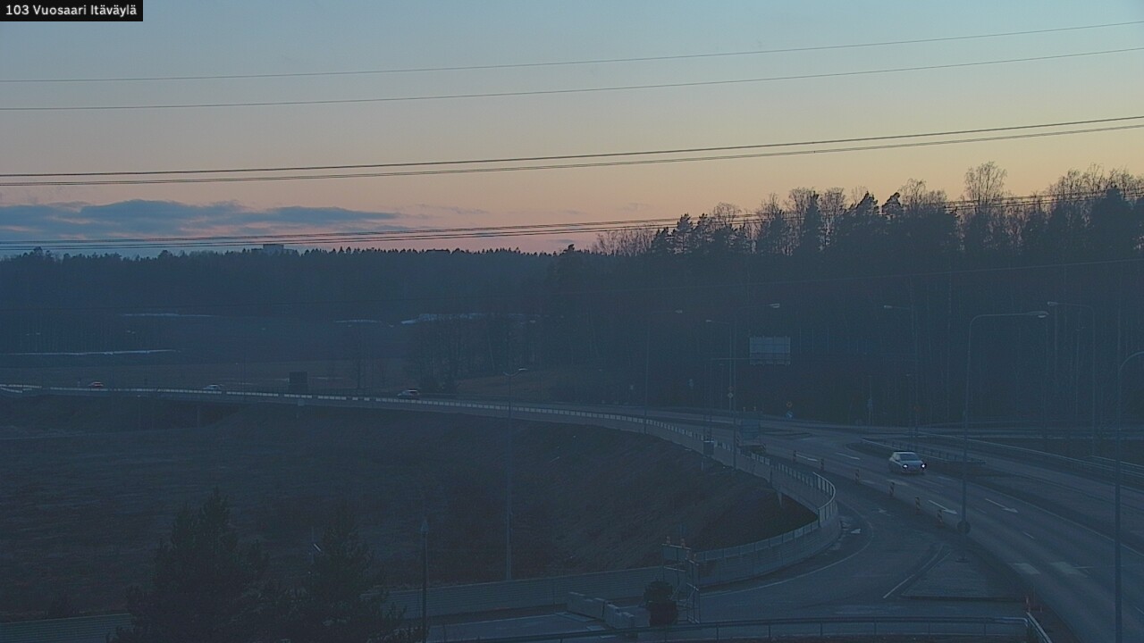 Weather Camera Image Road 170 Helsinki Vuosaari, Itäväylä, Helsinki, Uusimaa