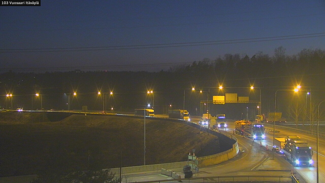 Weather Camera Image Road 170 Helsinki Vuosaari, Itäväylä, Helsinki, Uusimaa