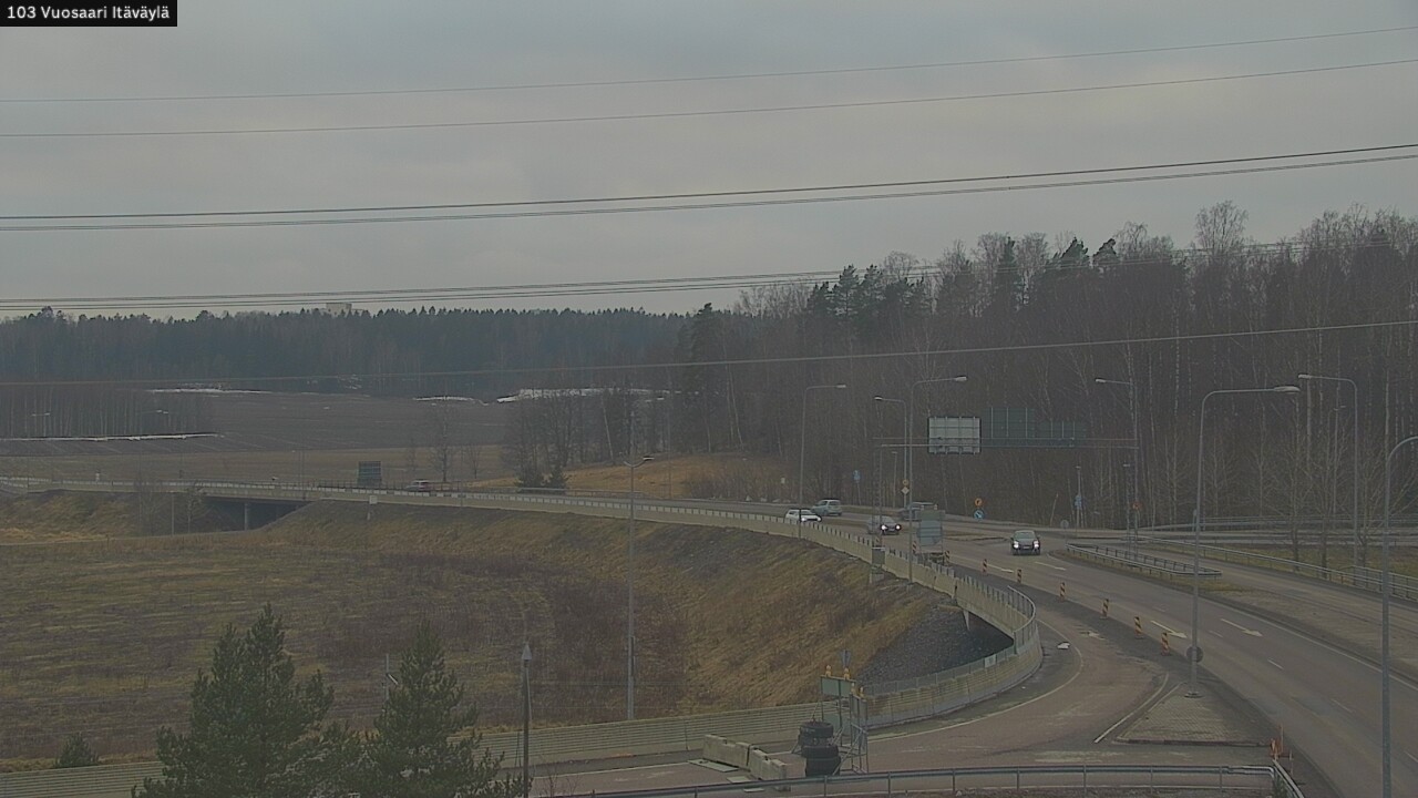 Weather Camera Image Road 170 Helsinki Vuosaari, Itäväylä, Helsinki, Uusimaa