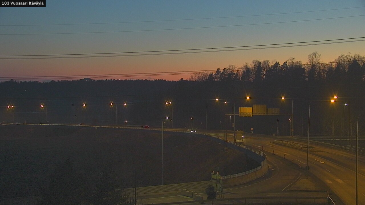 Weather Camera Image Road 170 Helsinki Vuosaari, Itäväylä, Helsinki, Uusimaa