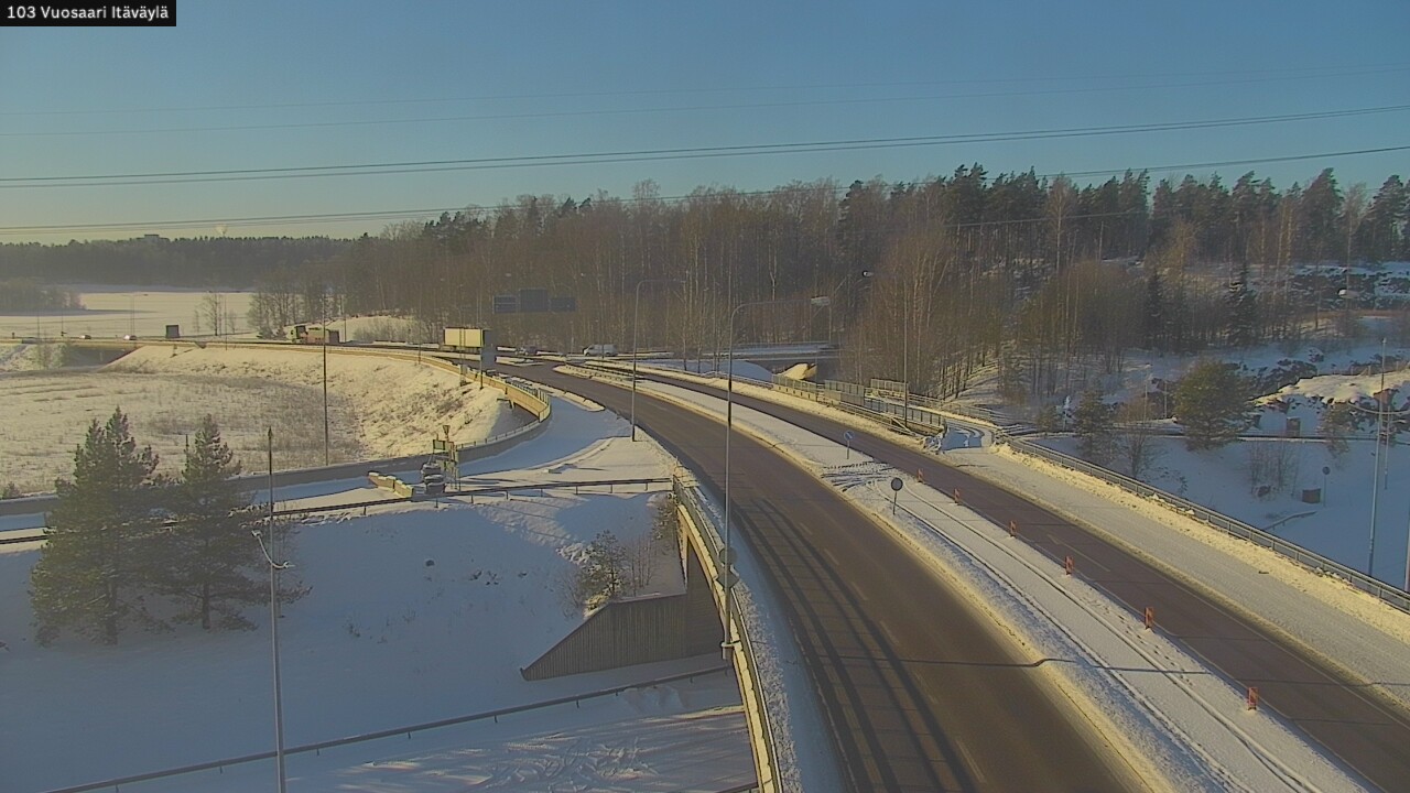 Weather Camera Image Road 170 Helsinki Vuosaari, Itäväylä, Helsinki, Uusimaa