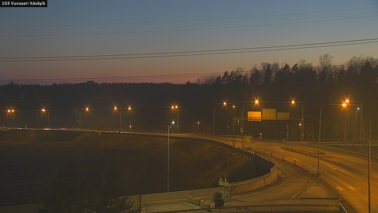 Weather Camera Image Road 170 Helsinki Vuosaari, Itäväylä, Helsinki, Uusimaa
