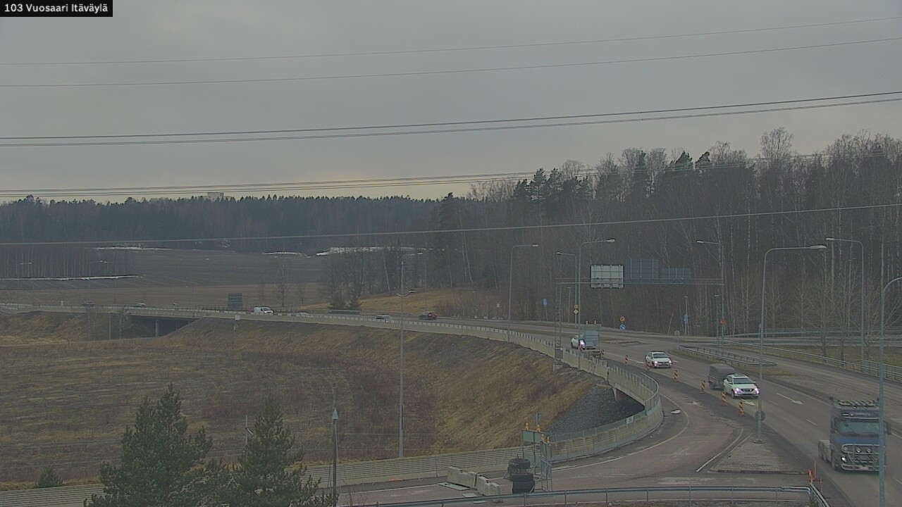 Weather Camera Image Road 170 Helsinki Vuosaari, Itäväylä, Helsinki, Uusimaa