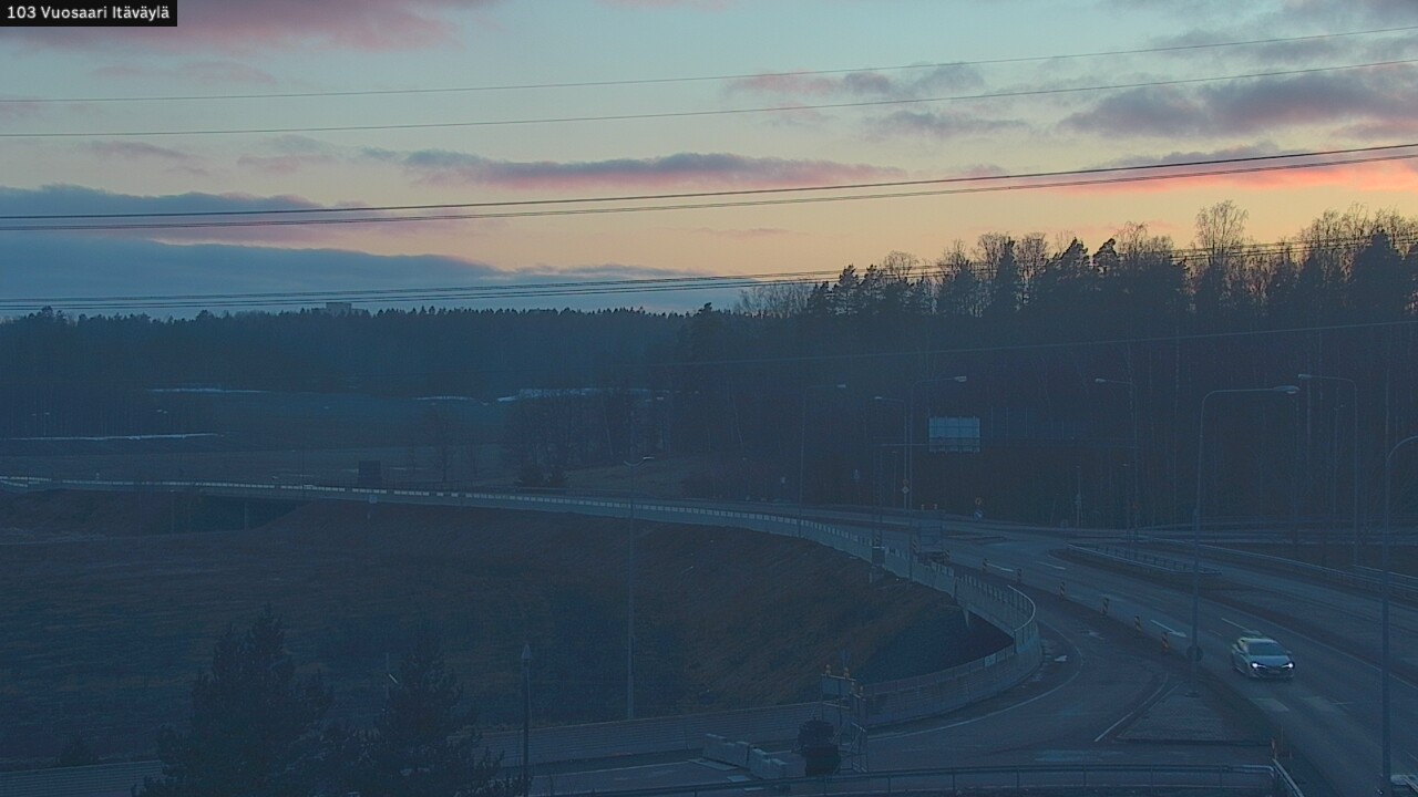 Weather Camera Image Road 170 Helsinki Vuosaari, Itäväylä, Helsinki, Uusimaa