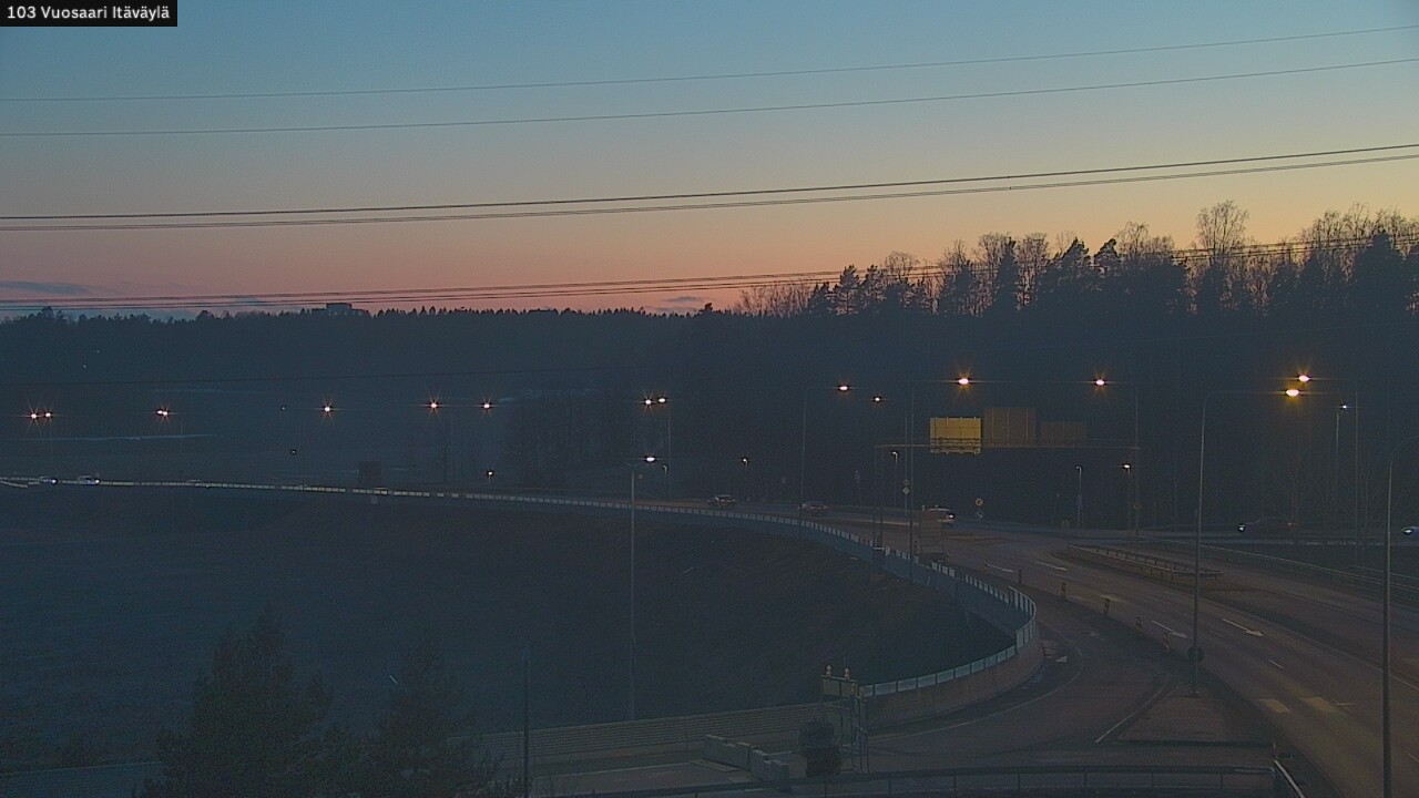 Weather Camera Image Road 170 Helsinki Vuosaari, Itäväylä, Helsinki, Uusimaa