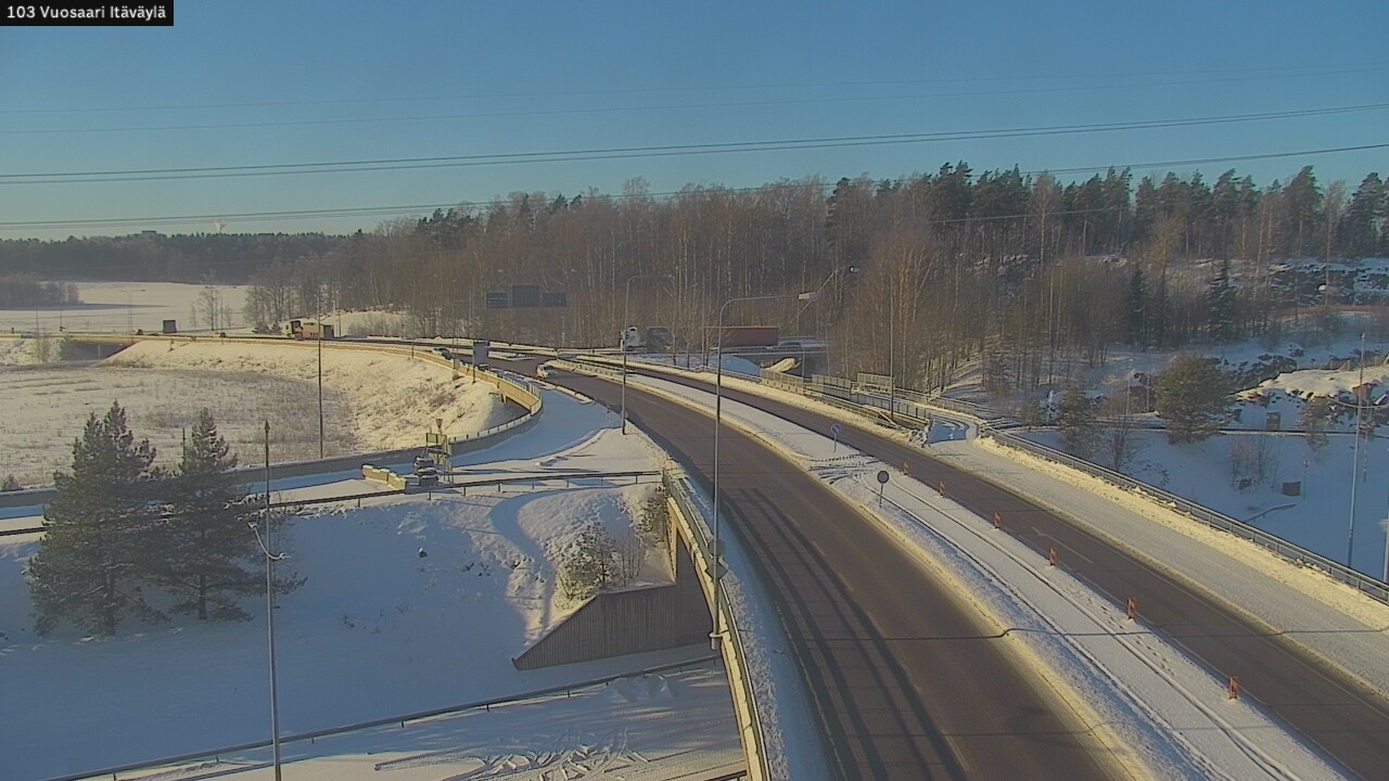 Weather Camera Image Road 170 Helsinki Vuosaari, Itäväylä, Helsinki, Uusimaa