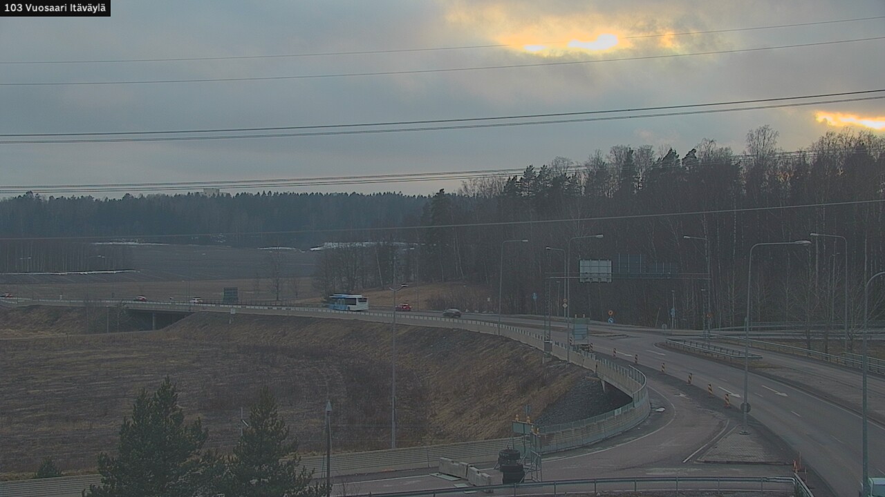 Weather Camera Image Road 170 Helsinki Vuosaari, Itäväylä, Helsinki, Uusimaa