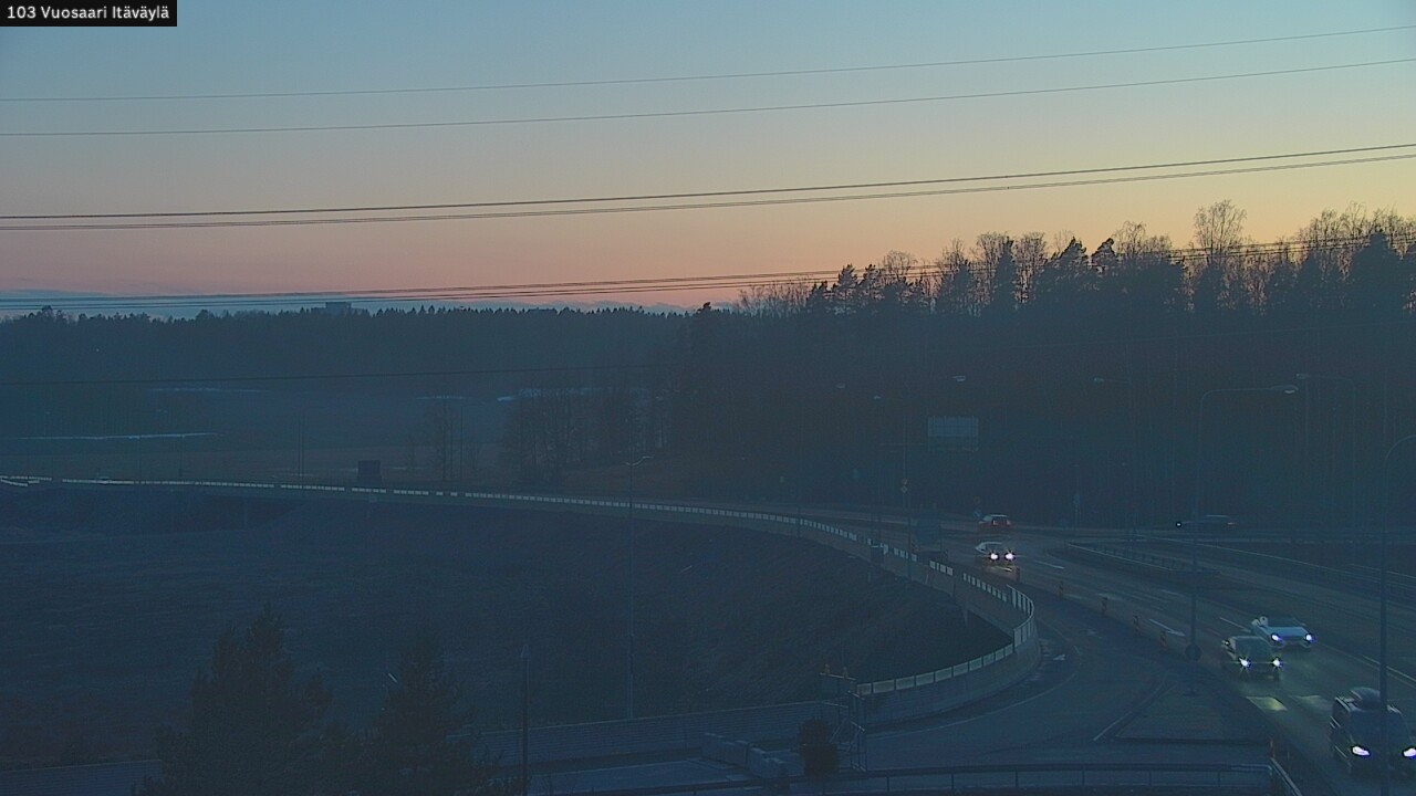 Weather Camera Image Road 170 Helsinki Vuosaari, Itäväylä, Helsinki, Uusimaa