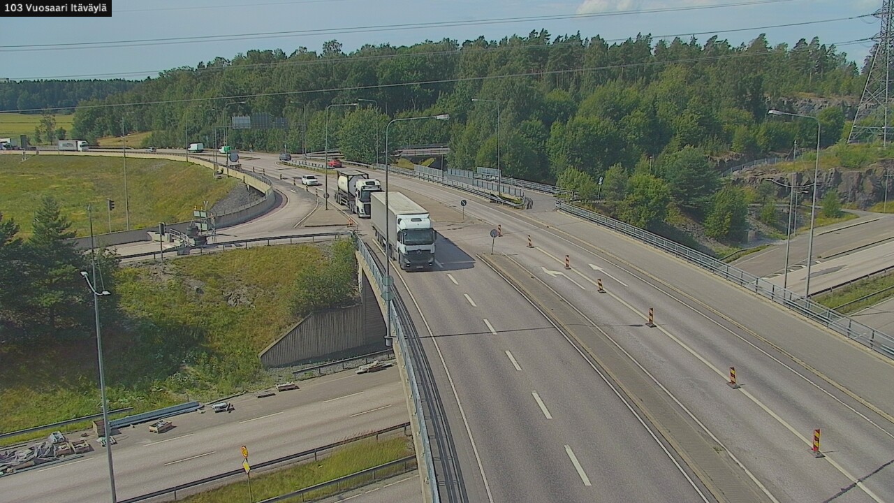 Weather Camera Image Road 170 Helsinki Vuosaari, Itäväylä, Helsinki, Uusimaa