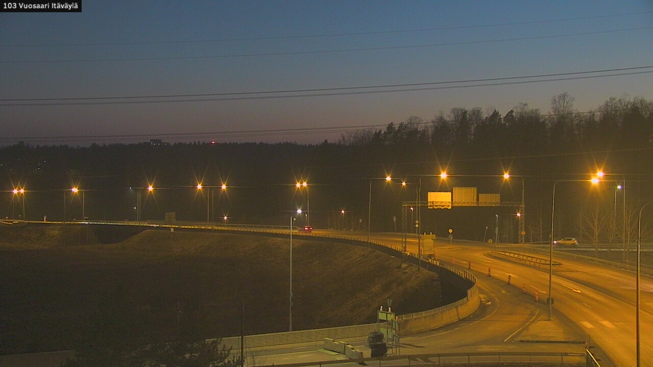 Weather Camera Image Road 170 Helsinki Vuosaari, Itäväylä, Helsinki, Uusimaa