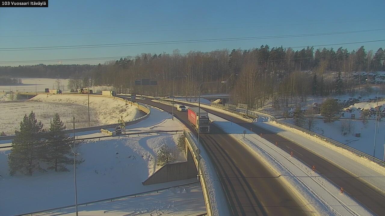 Weather Camera Image Road 170 Helsinki Vuosaari, Itäväylä, Helsinki, Uusimaa