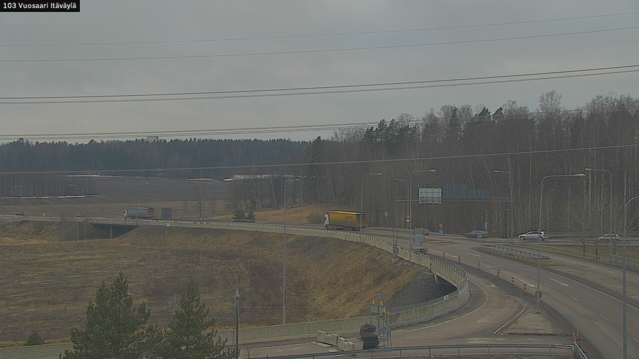 Weather Camera Image Road 170 Helsinki Vuosaari, Itäväylä, Helsinki, Uusimaa