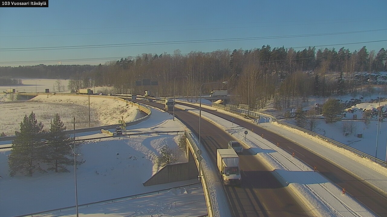 Weather Camera Image Road 170 Helsinki Vuosaari, Itäväylä, Helsinki, Uusimaa