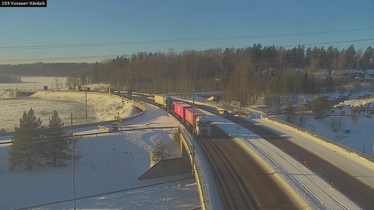 Weather Camera Image Road 170 Helsinki Vuosaari, Itäväylä, Helsinki, Uusimaa