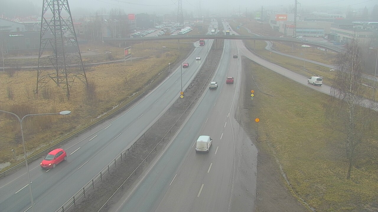 Weather Camera Image Väg 50 Vanda Vichtisvägen, Vantaa, Uusimaa