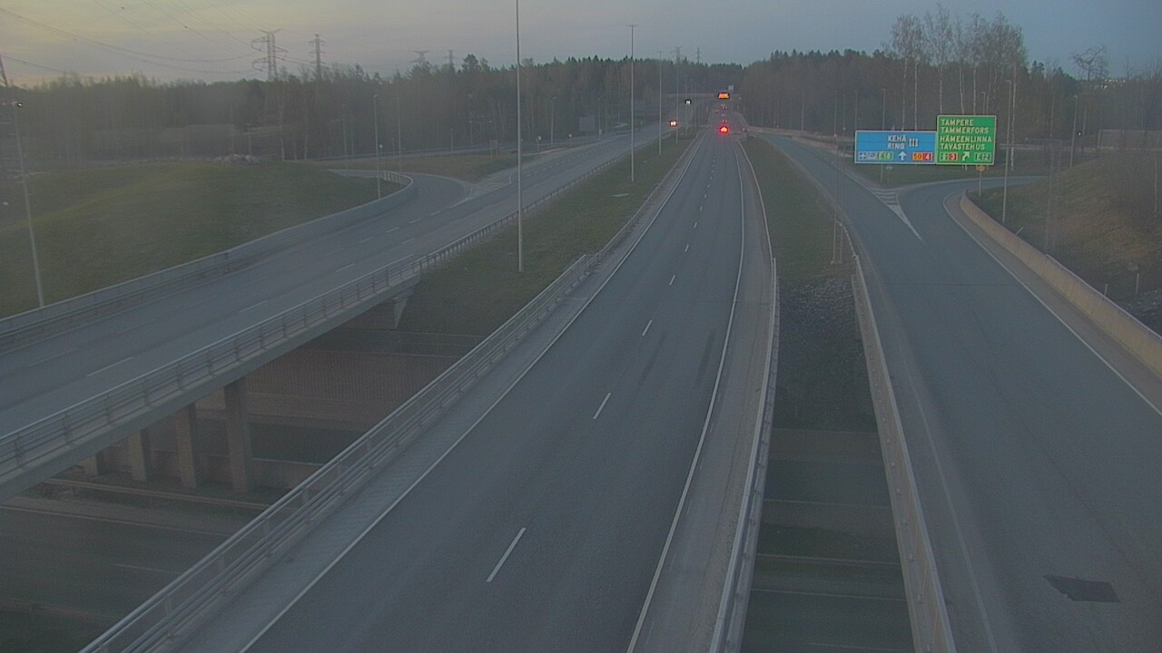 Weather Camera Image Road 50 Vantaa Hämeenlinnanväylä, Vantaa, Uusimaa