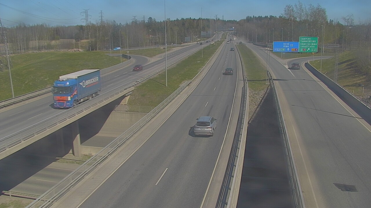 Weather Camera Image Road 50 Vantaa Hämeenlinnanväylä, Vantaa, Uusimaa