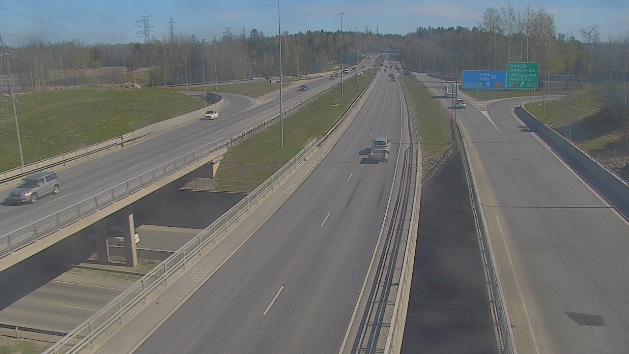 Weather Camera Image Road 50 Vantaa Hämeenlinnanväylä, Vantaa, Uusimaa