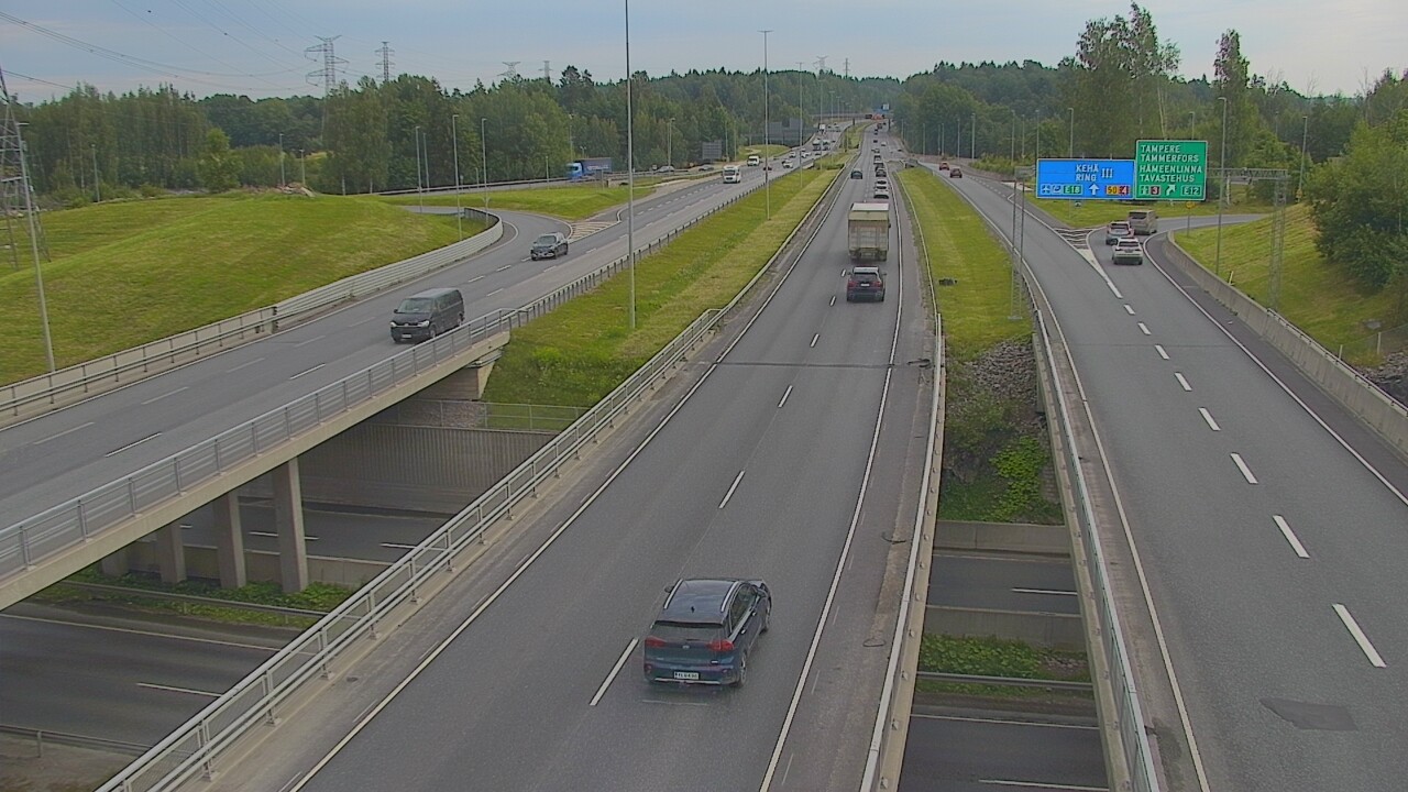 Weather Camera Image Road 50 Vantaa Hämeenlinnanväylä, Vantaa, Uusimaa
