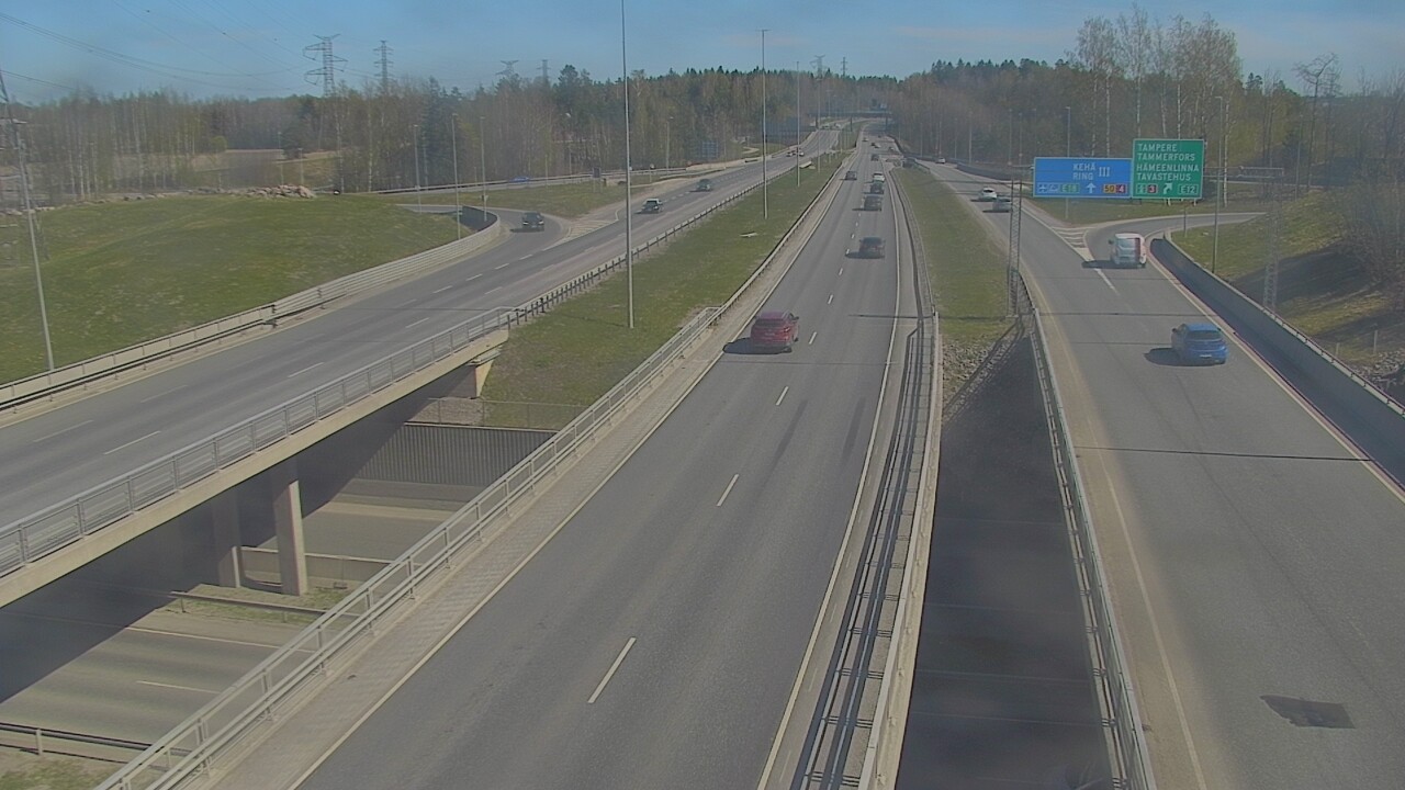 Weather Camera Image Road 50 Vantaa Hämeenlinnanväylä, Vantaa, Uusimaa