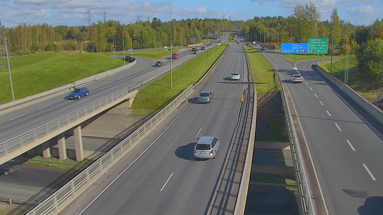 Weather Camera Image Road 50 Vantaa Hämeenlinnanväylä, Vantaa, Uusimaa