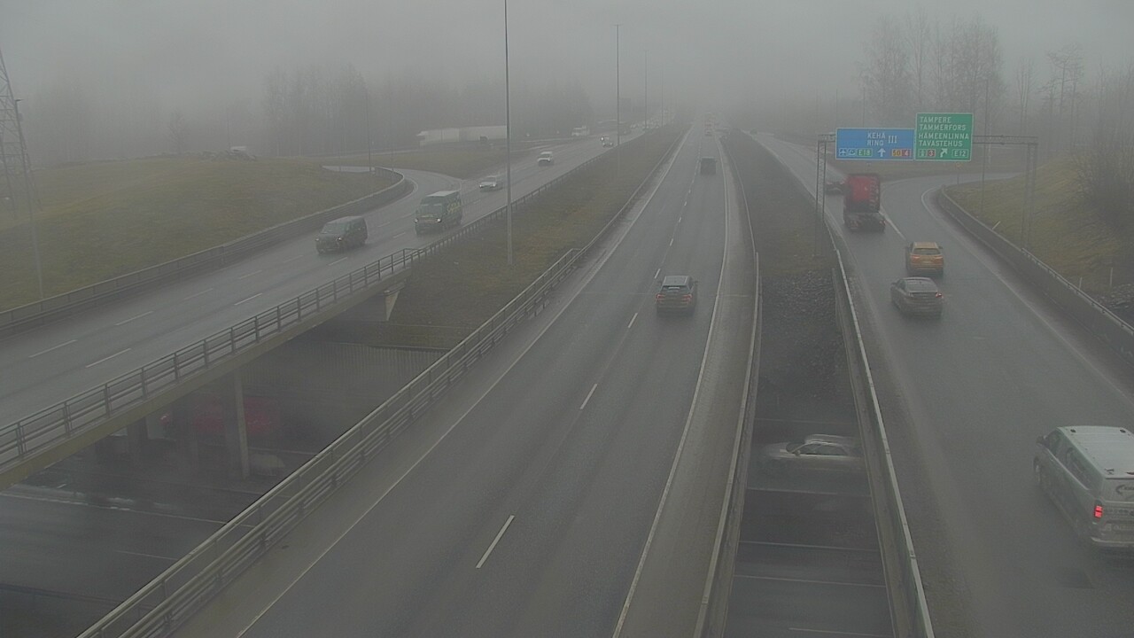 Weather Camera Image Road 50 Vantaa Hämeenlinnanväylä, Vantaa, Uusimaa