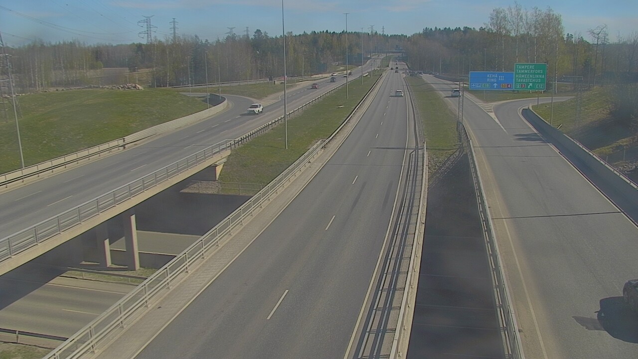 Weather Camera Image Road 50 Vantaa Hämeenlinnanväylä, Vantaa, Uusimaa