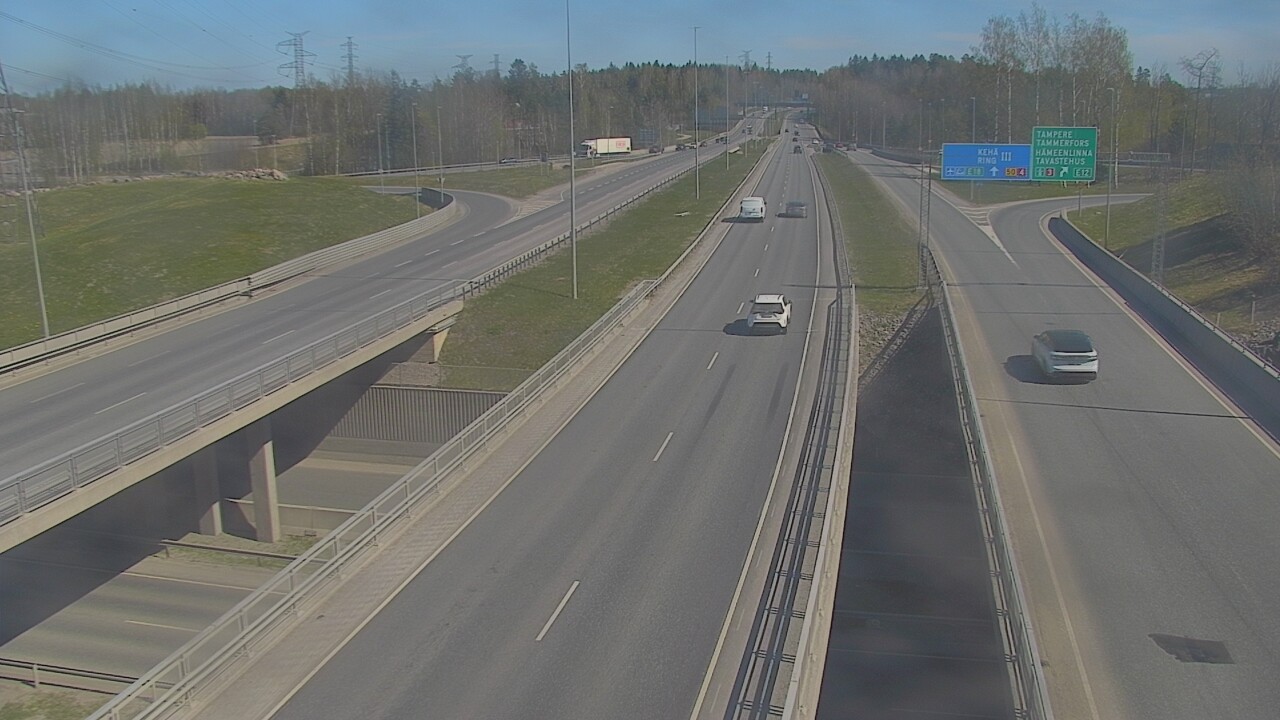 Weather Camera Image Road 50 Vantaa Hämeenlinnanväylä, Vantaa, Uusimaa