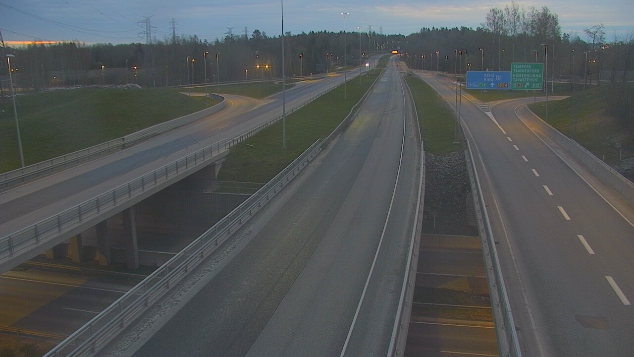 Weather Camera Image Road 50 Vantaa Hämeenlinnanväylä, Vantaa, Uusimaa