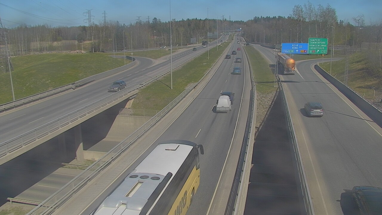 Weather Camera Image Road 50 Vantaa Hämeenlinnanväylä, Vantaa, Uusimaa