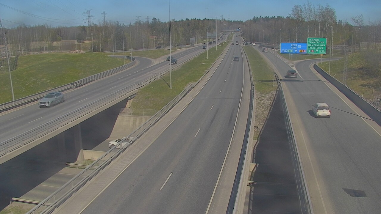 Weather Camera Image Road 50 Vantaa Hämeenlinnanväylä, Vantaa, Uusimaa