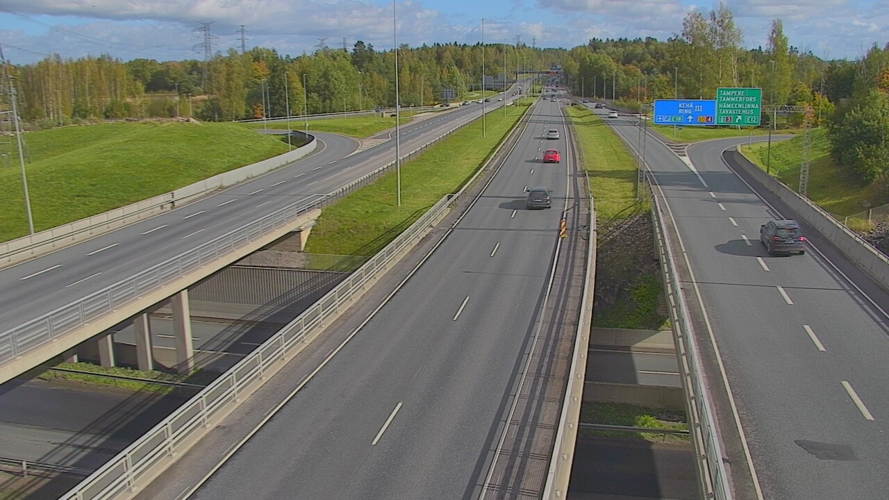 Weather Camera Image Road 50 Vantaa Hämeenlinnanväylä, Vantaa, Uusimaa