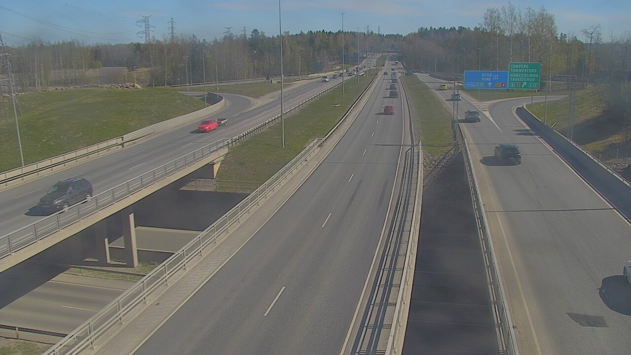 Weather Camera Image Road 50 Vantaa Hämeenlinnanväylä, Vantaa, Uusimaa