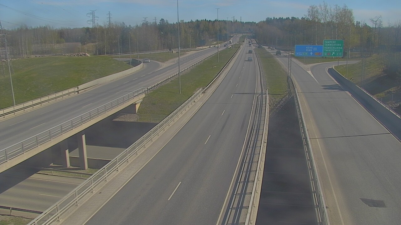 Weather Camera Image Road 50 Vantaa Hämeenlinnanväylä, Vantaa, Uusimaa
