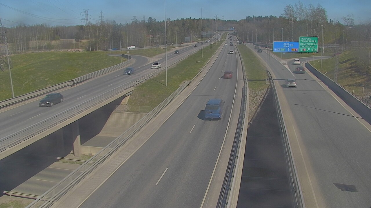 Weather Camera Image Road 50 Vantaa Hämeenlinnanväylä, Vantaa, Uusimaa