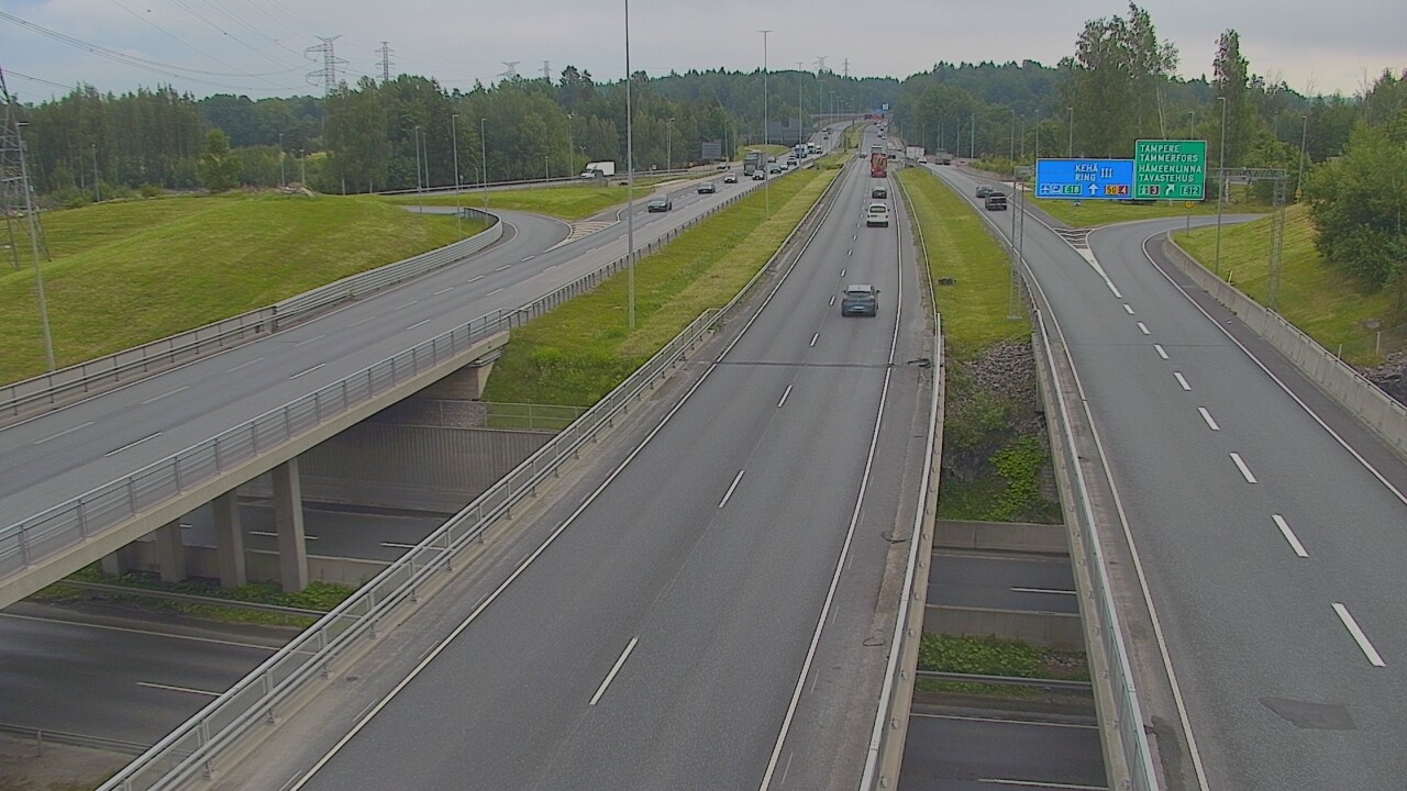Weather Camera Image Road 50 Vantaa Hämeenlinnanväylä, Vantaa, Uusimaa