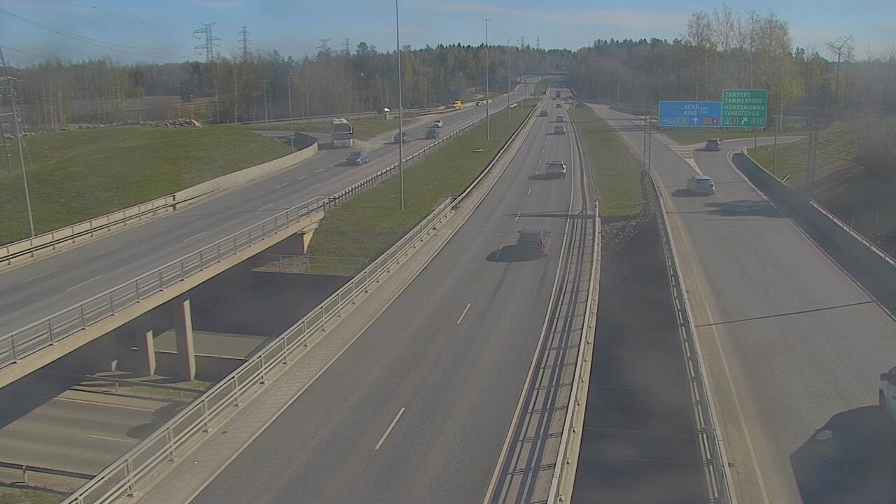 Weather Camera Image Road 50 Vantaa Hämeenlinnanväylä, Vantaa, Uusimaa