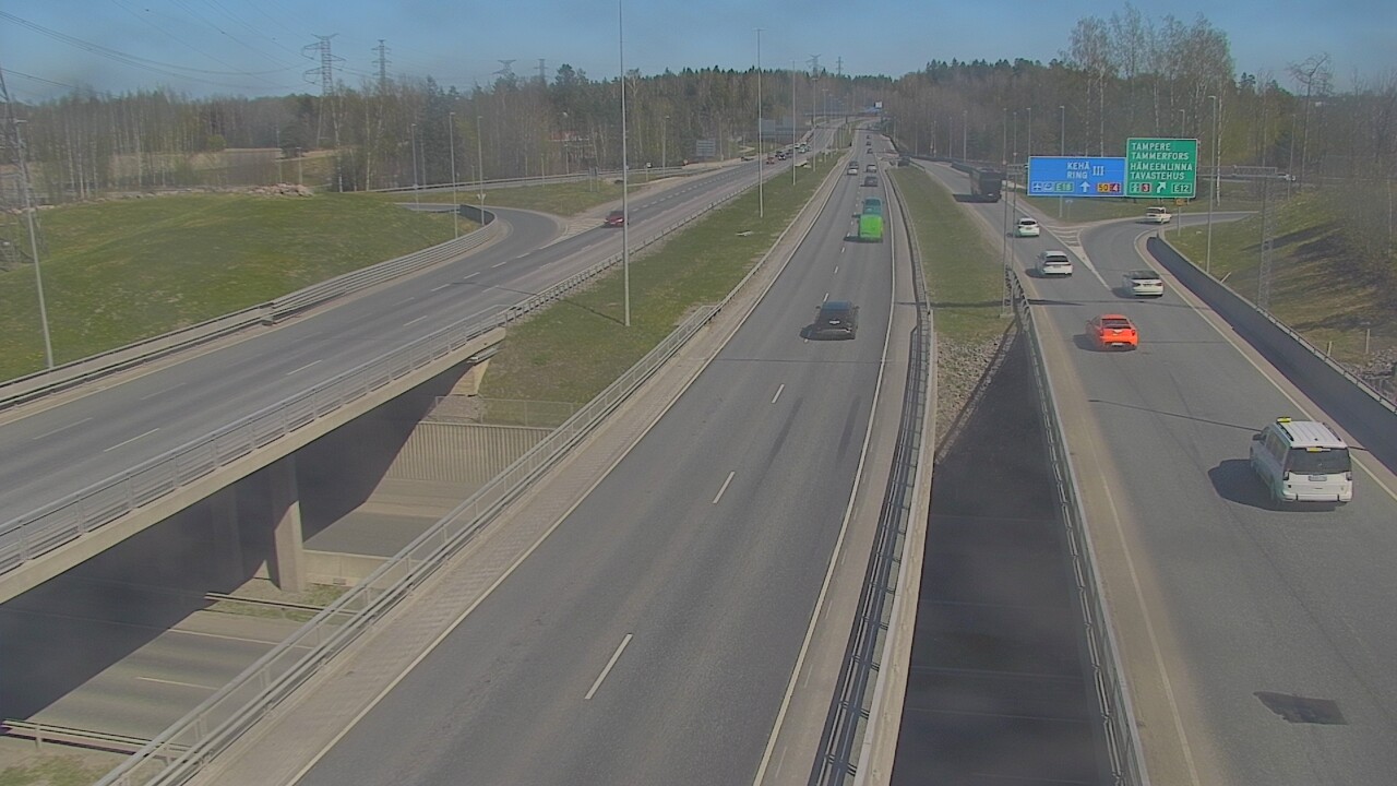 Weather Camera Image Road 50 Vantaa Hämeenlinnanväylä, Vantaa, Uusimaa